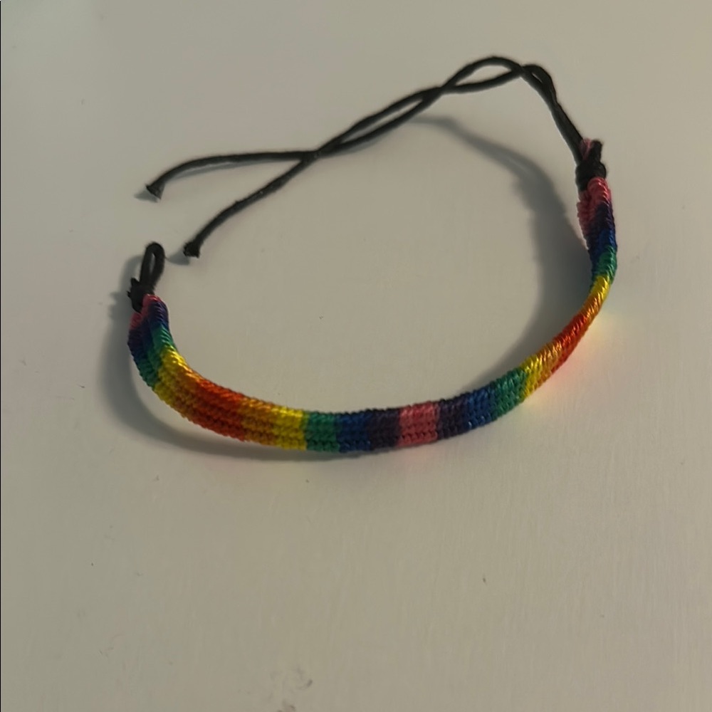 END OF YEAR SALE! | LGBTQIA+ Rainbow Woven Bracelet Band